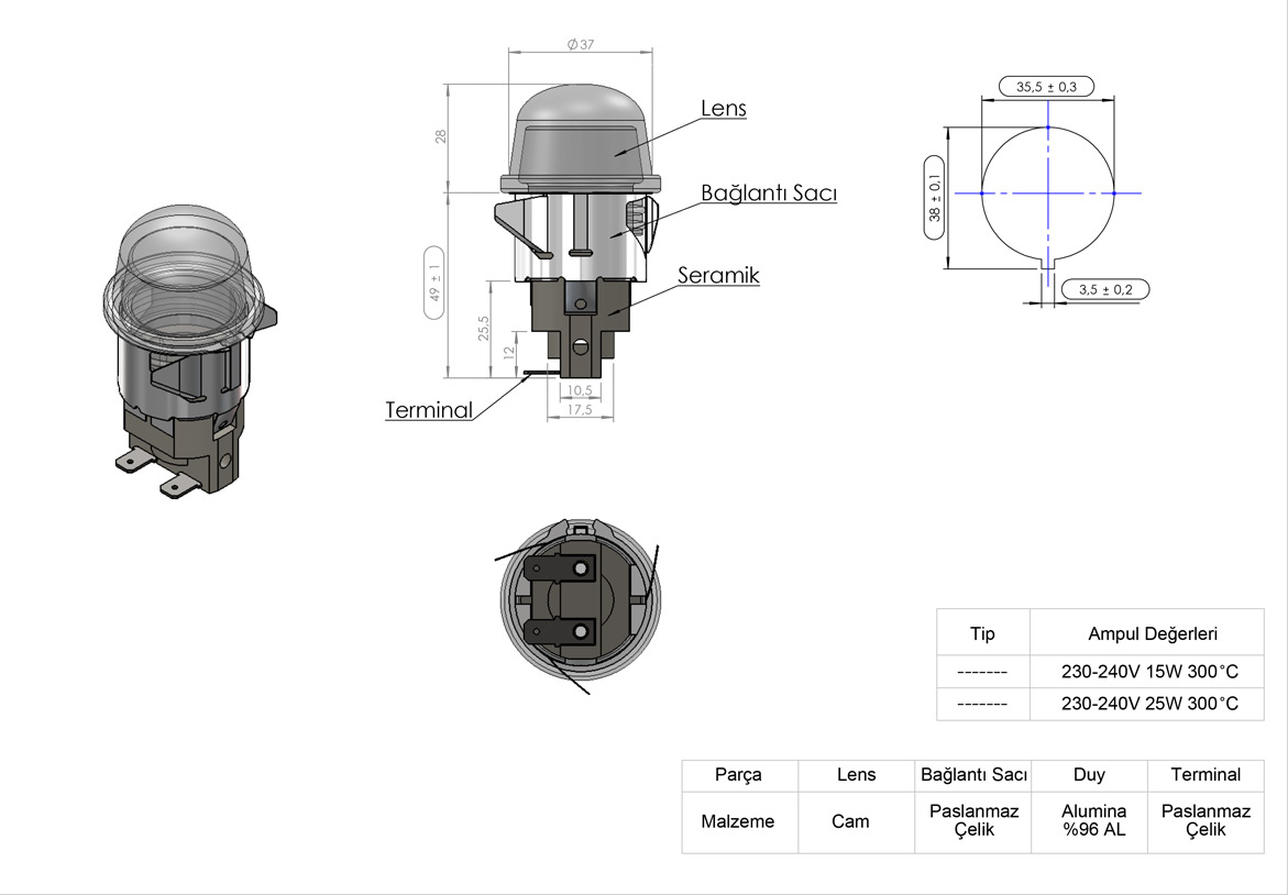 Oven Lamp 25 W