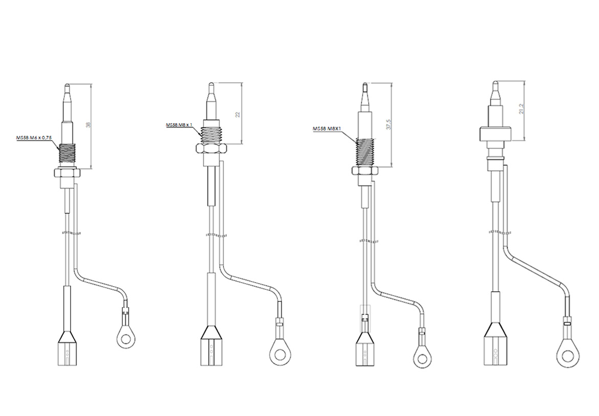 Termocouples Double Wire Fast On Teknik