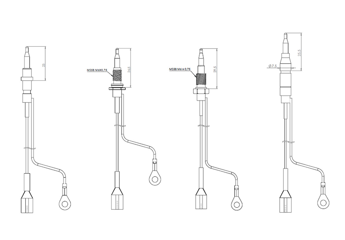 Termocouples Double Wire Fast On Teknik