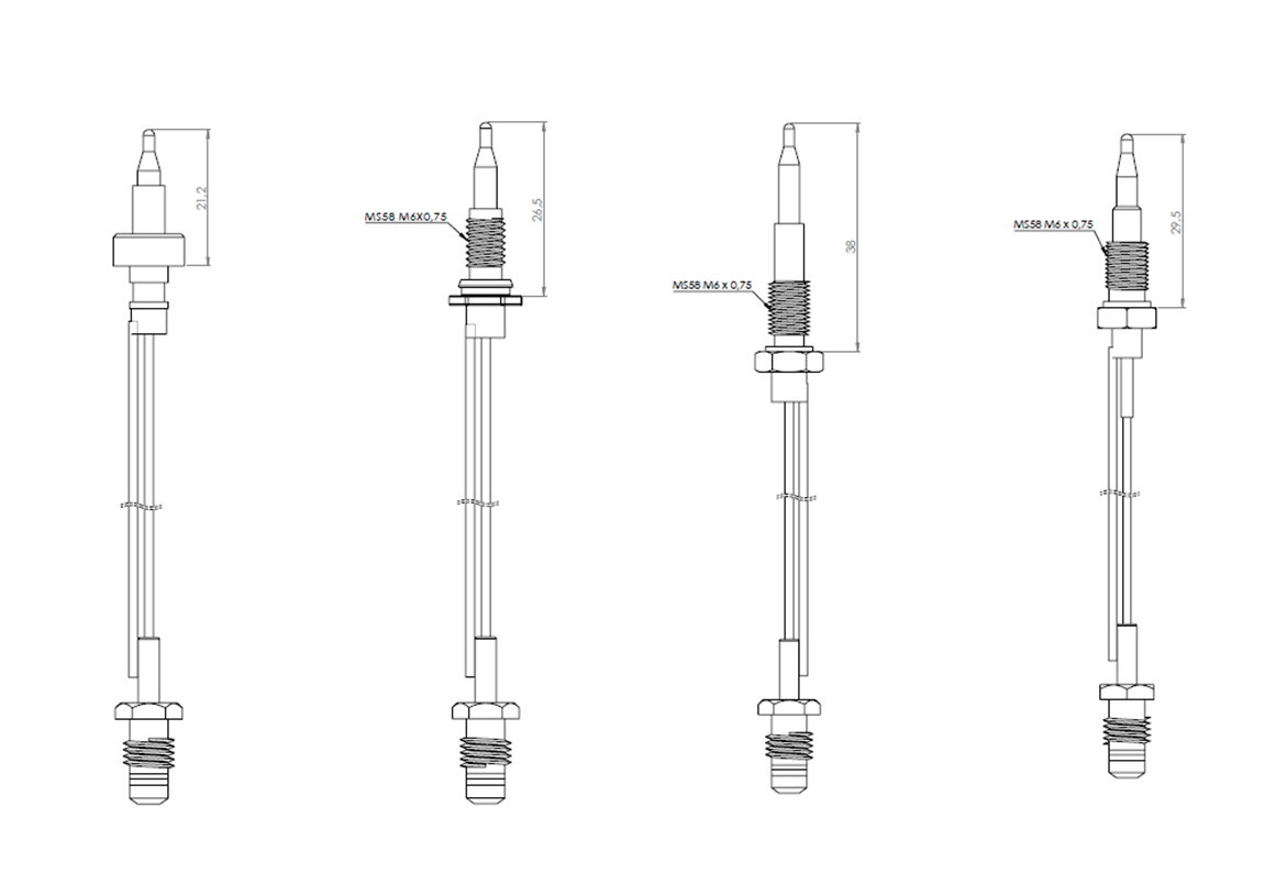 Thermocouples Çift Telli with Nut Teknik